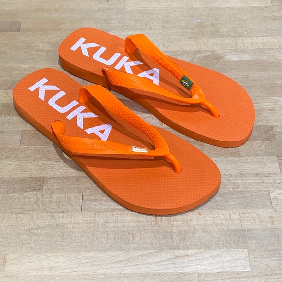Havaianas Unisex Adult Brazil Flip Flops Orange W:9/10 M: 8 EUR: 41/42 - Picture 5 of 9